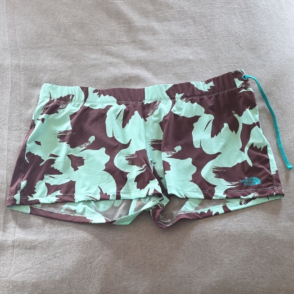 Women's The North Face Mint and Brown Athletic Shorts